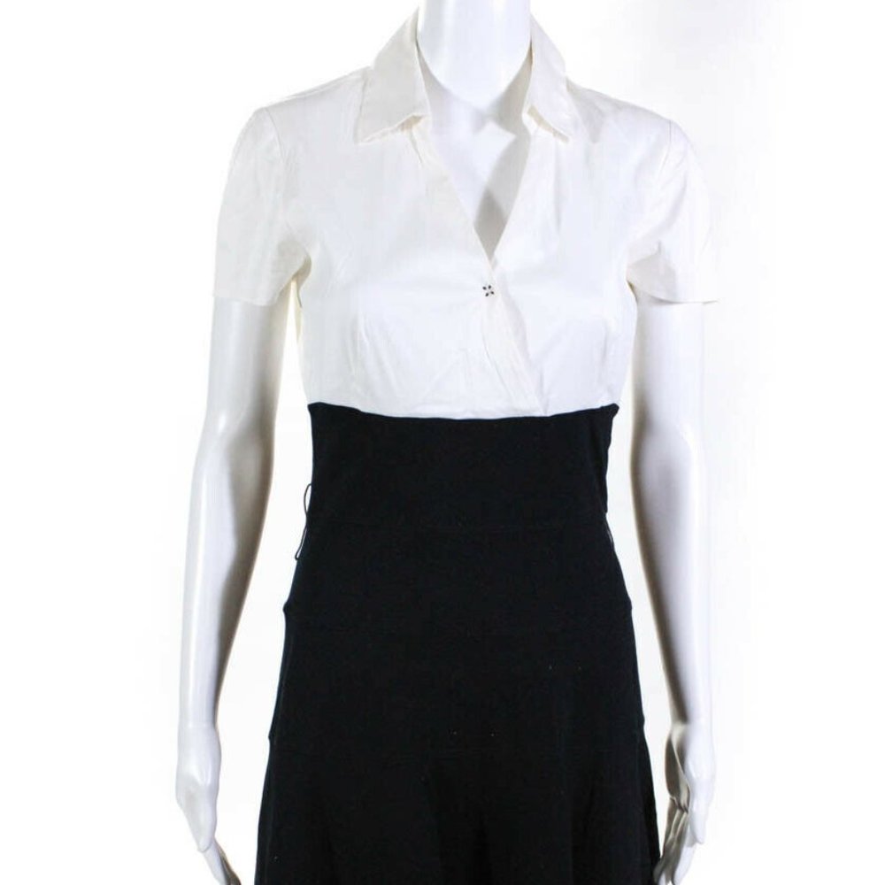 Paule Ka short-sleeve v-neck dress